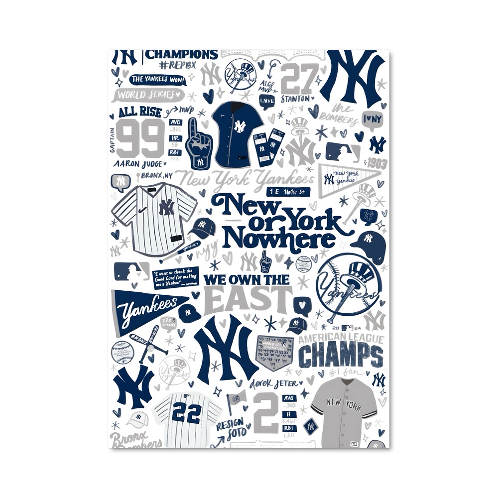 Poster New York Legends – affiche Baseball